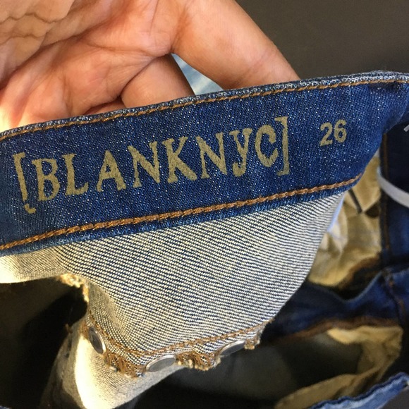 Blank NYC Studded Skinny Jeans Size 25 Women's Blue  Low Rise Denim - Picture 7 of 11